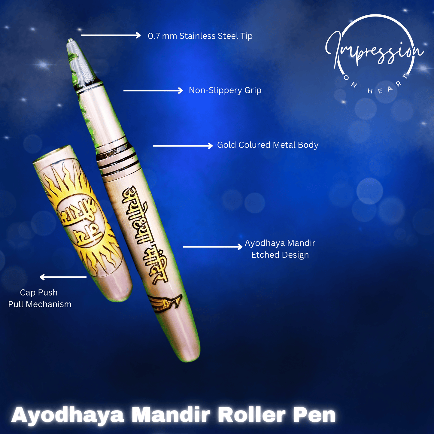 Customized Ram ji with Ayodhaya Mandir Pen