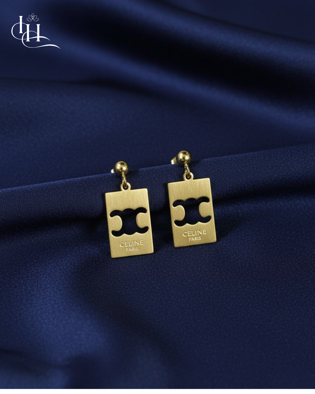 Minimal Luxe Cut-Out Rectangle Drop Earrings