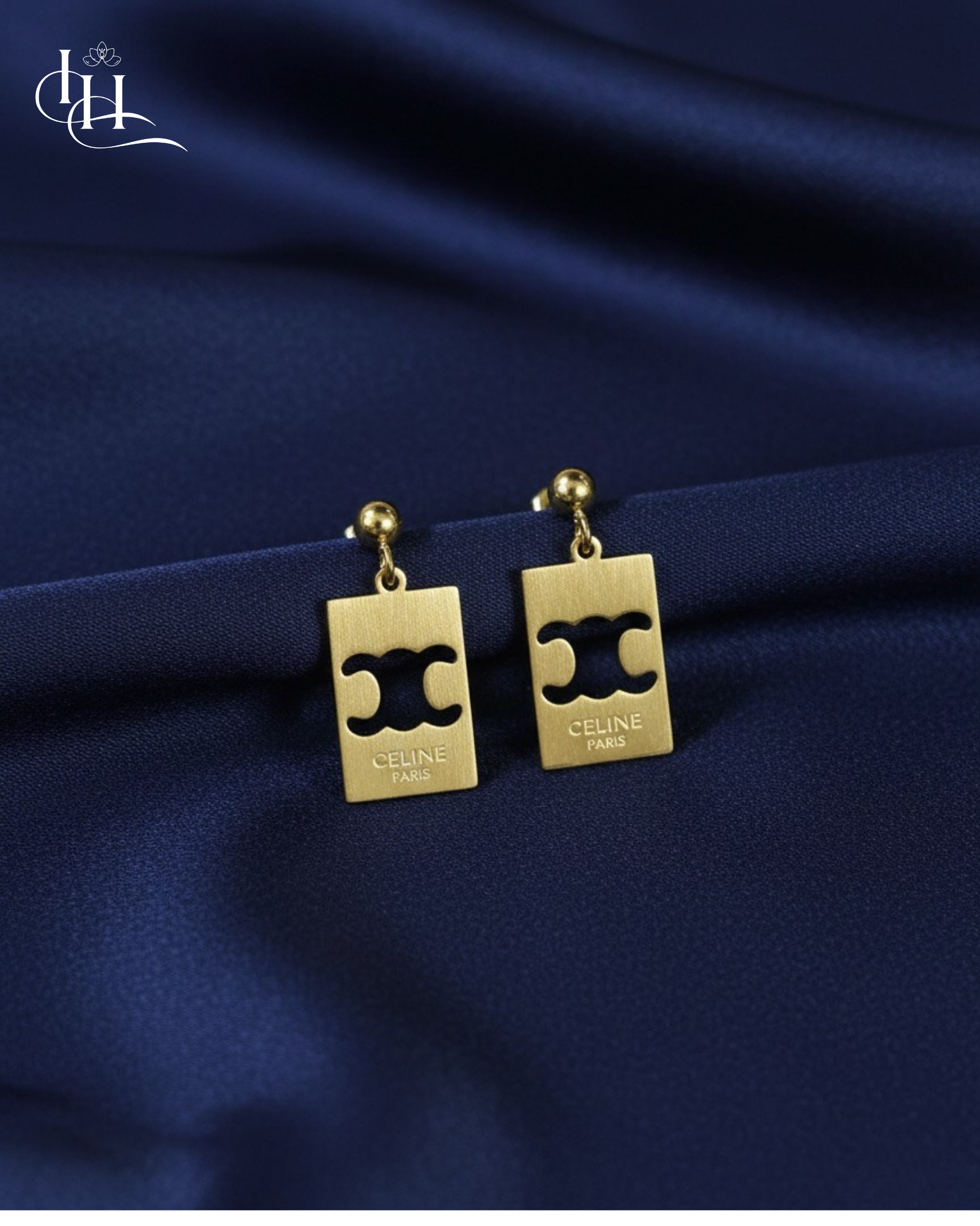 Minimal Luxe Cut-Out Rectangle Drop Earrings