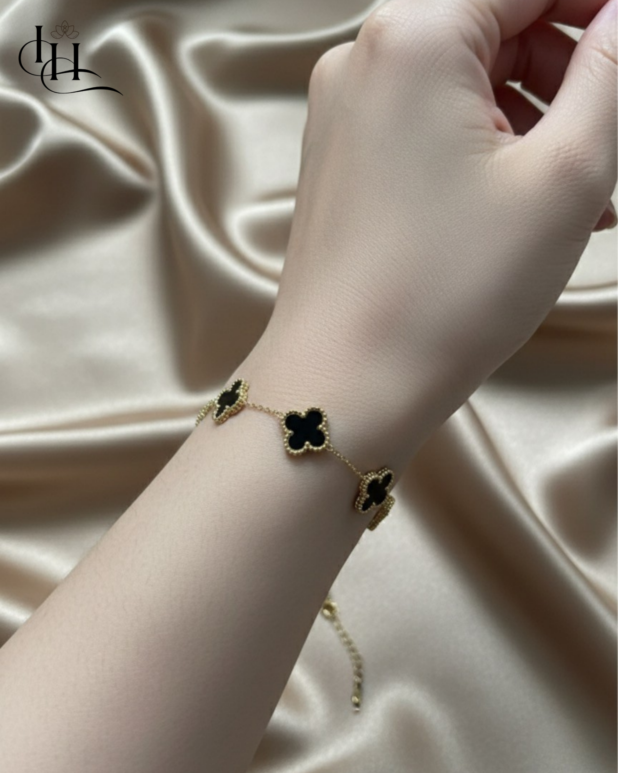 Black Clover Charm Bracelet