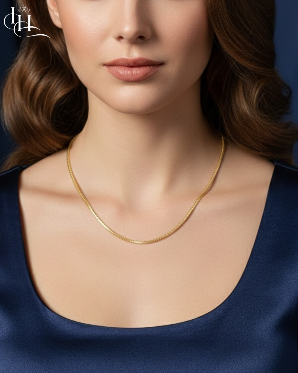 Classic Gold-Tone Rope Chain Necklace