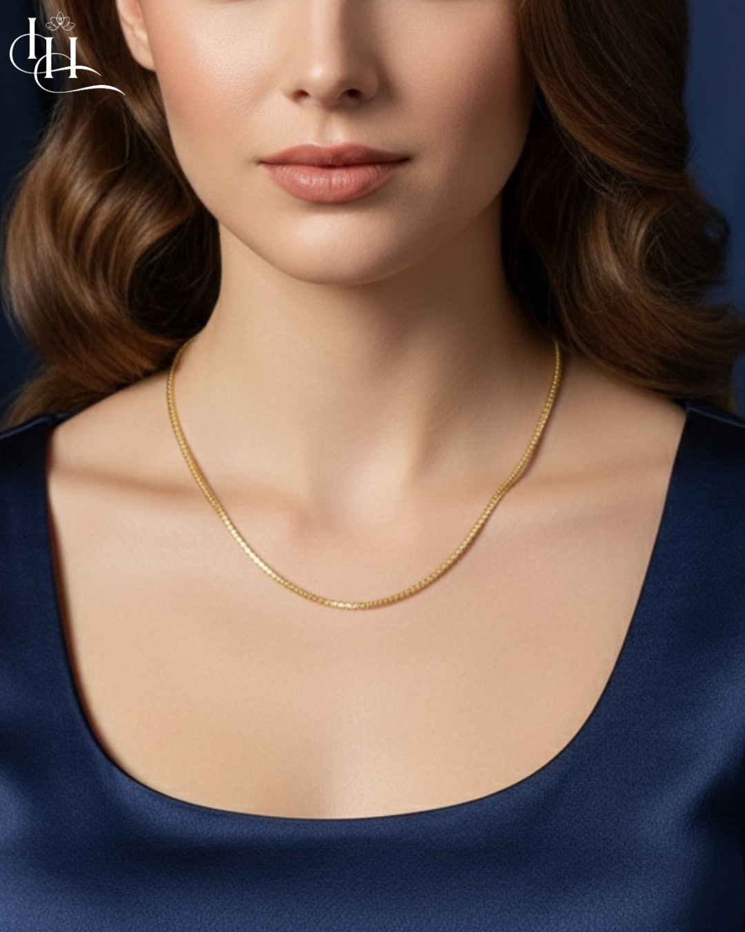 Classic Gold-Tone Rope Chain Necklace