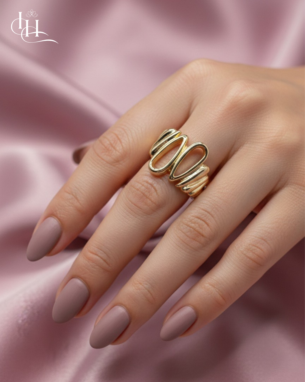 Wave Loop Adjustable Ring