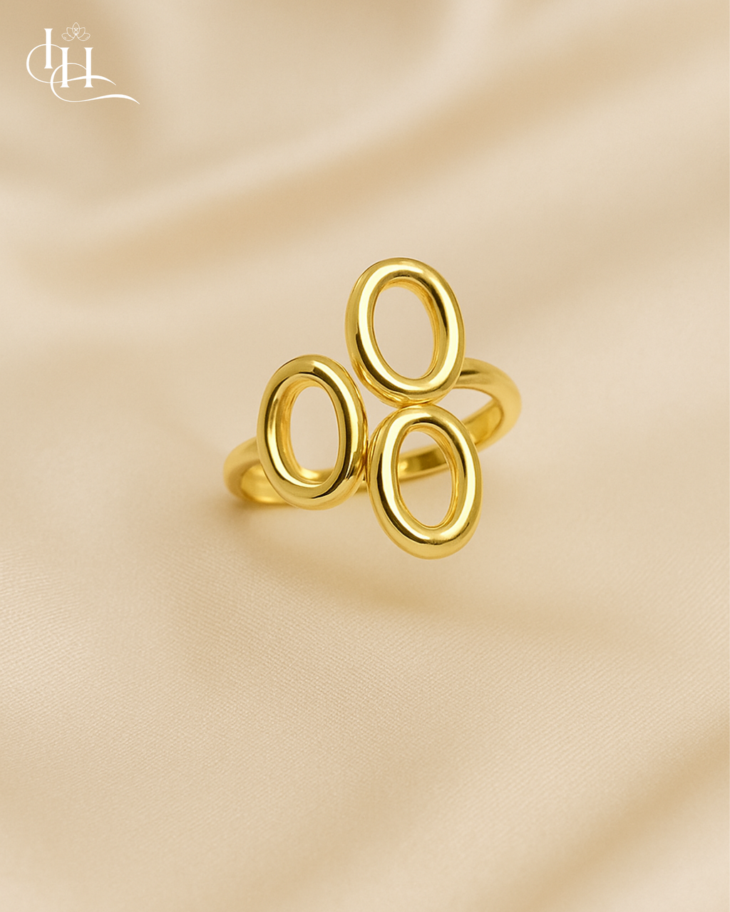 Triple Oval Statement Ring