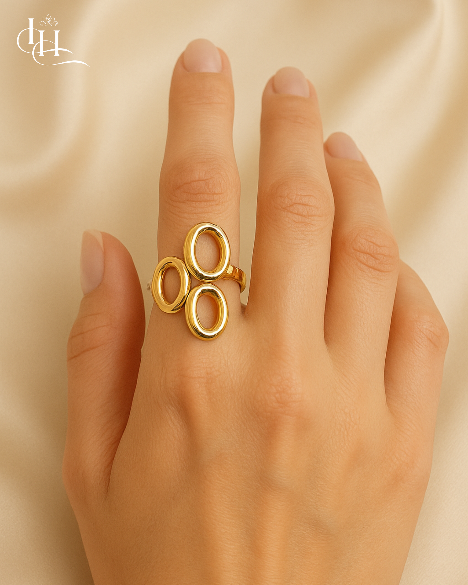 Triple Oval Statement Ring