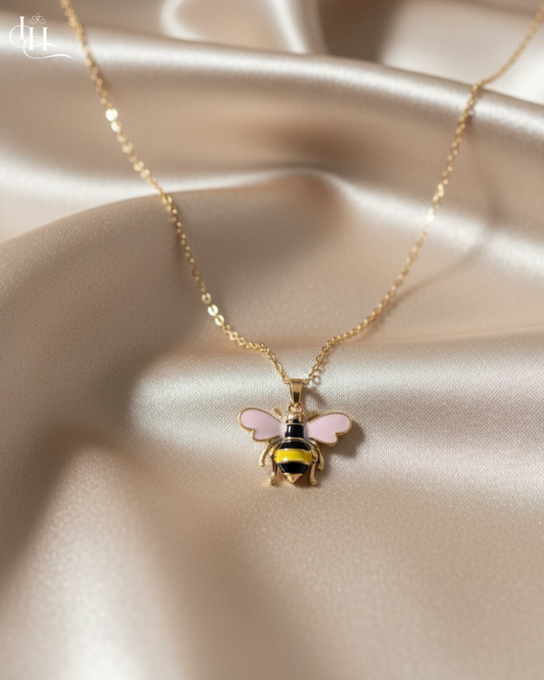 Enchanted Bee Charm Necklace