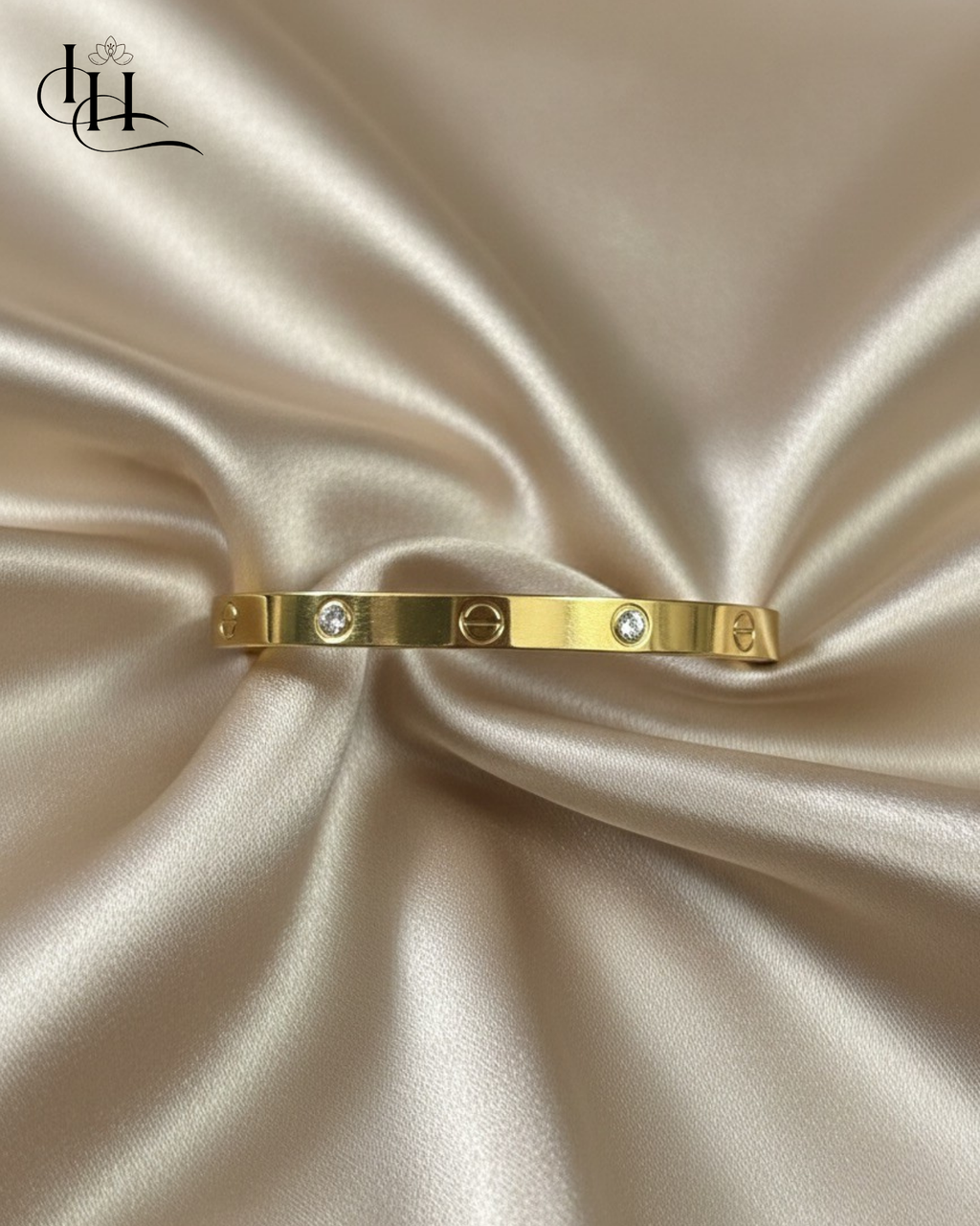 Golden Luxe Screw-Detail Bracelet