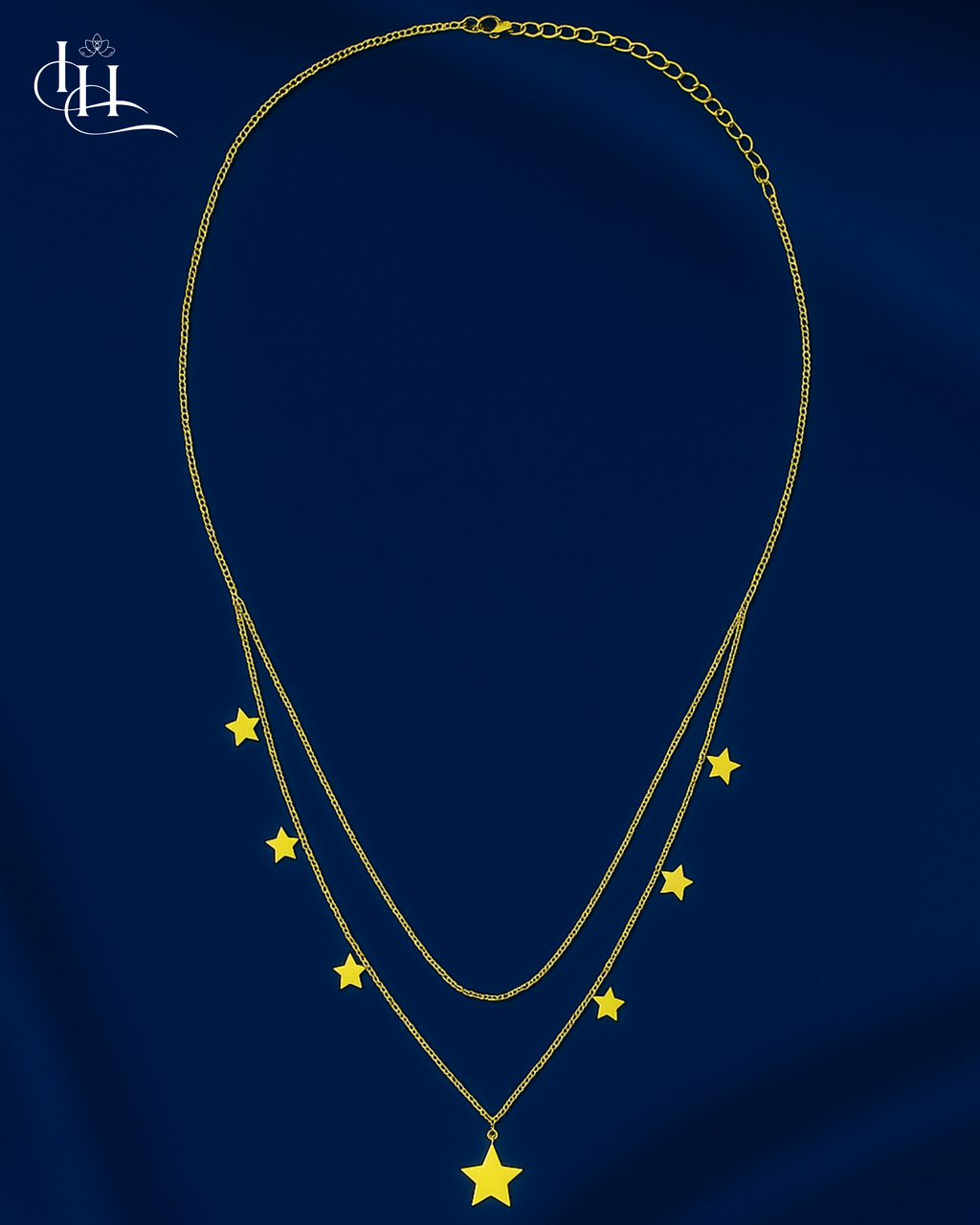 Golden Starry Layered Necklace