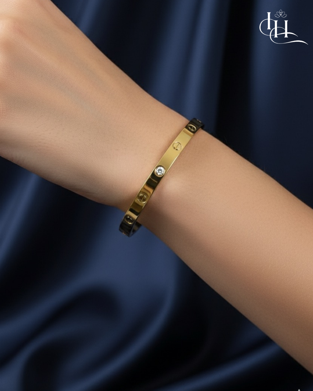 Golden Luxe Screw-Detail Bracelet